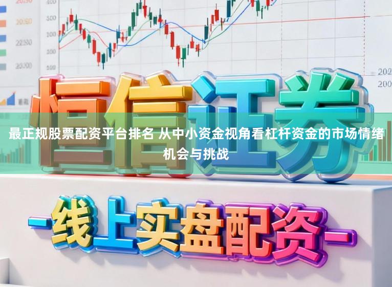 最正规股票配资平台排名 从中小资金视角看杠杆资金的市场情绪机会与挑战